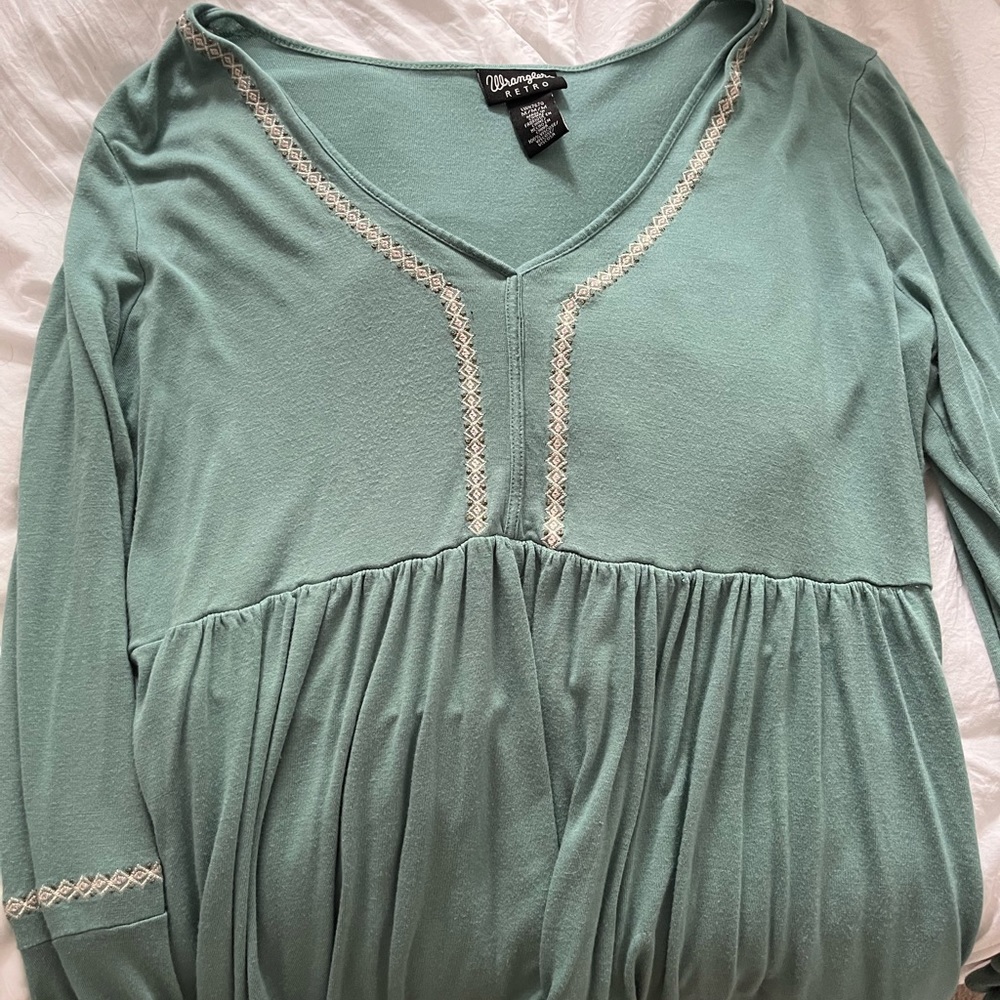 WOMENS WRANGLER FLOWY TOP